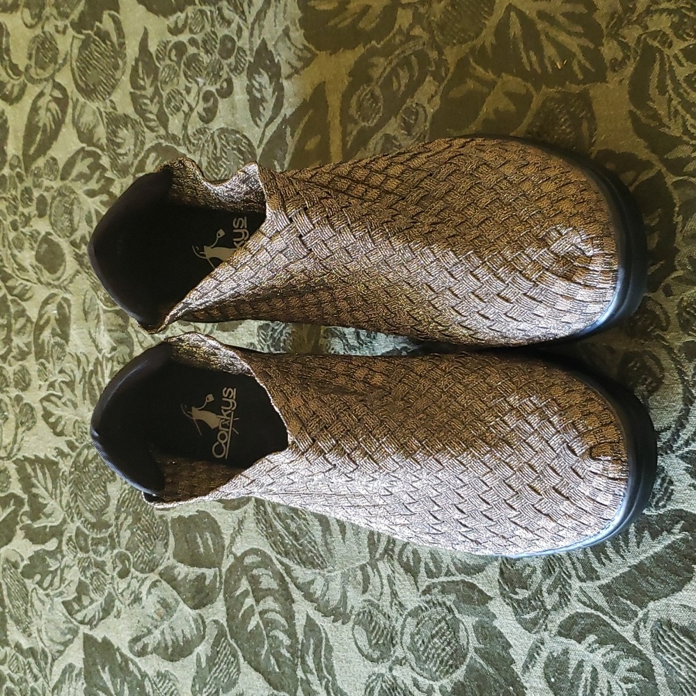 Gold mesh Corky's shoe boots